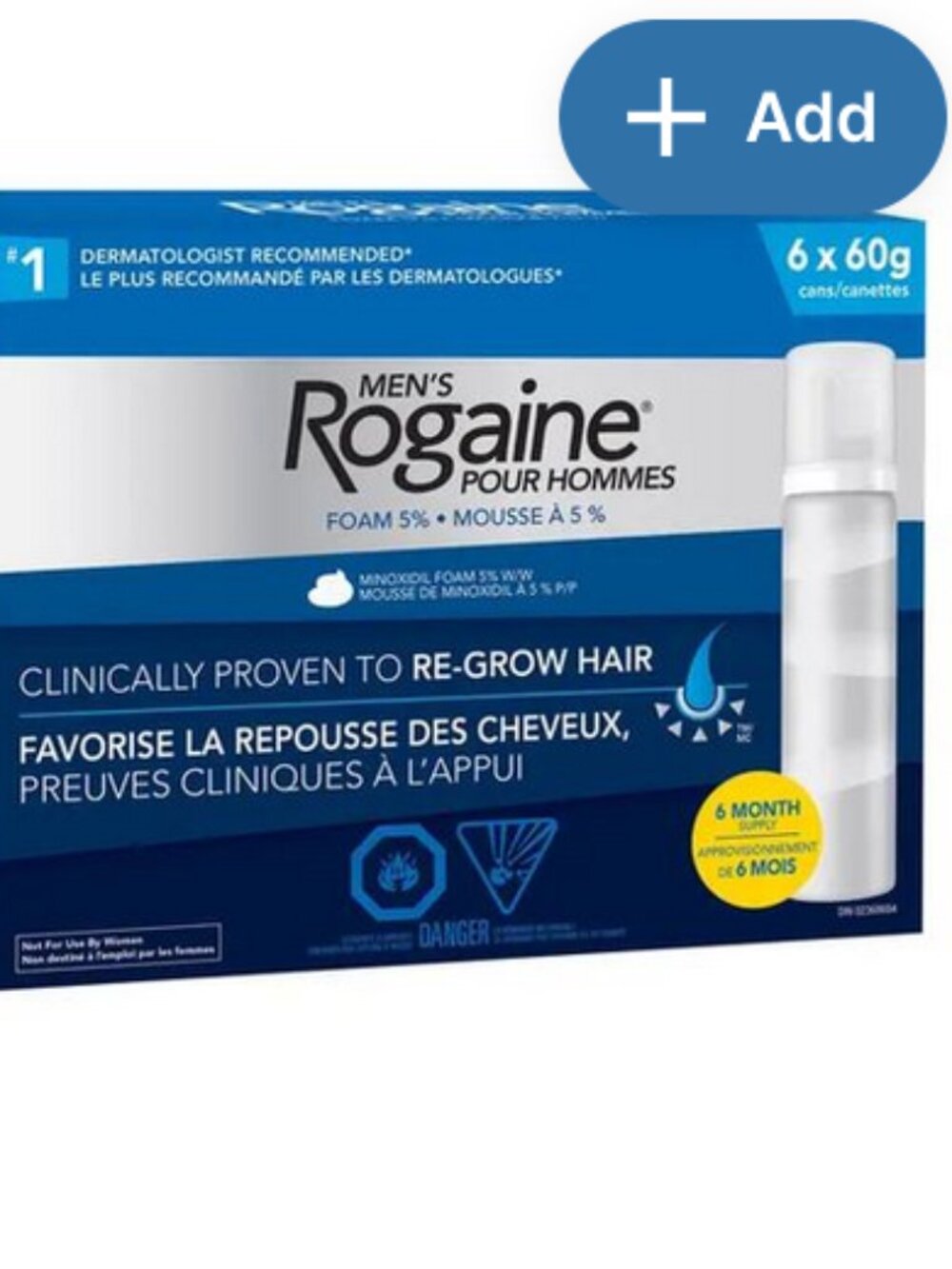 Men's Rogaine Hair Regrowth Treatment 6×60g